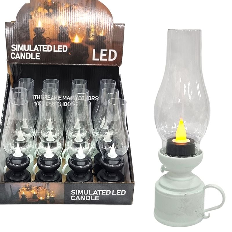 Lampa led cu aspect de lumanare 12/buc pe set, 5 x 18 cm