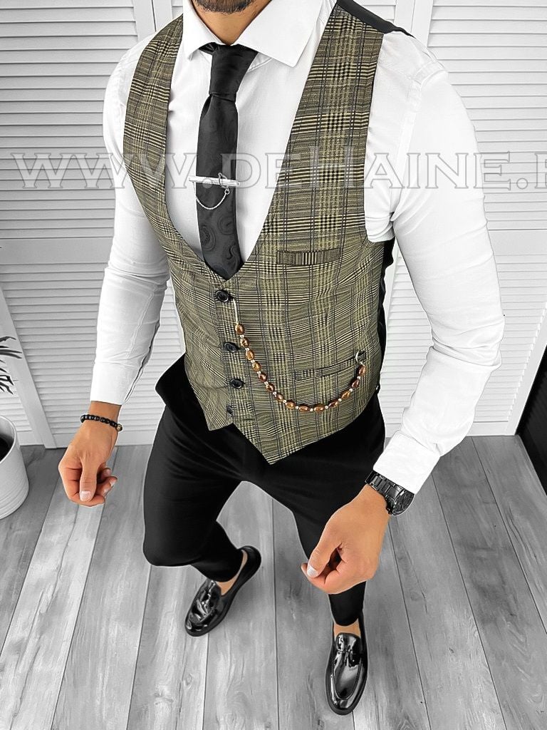 Vesta barbati eleganta slim fit B8141 19-3.1