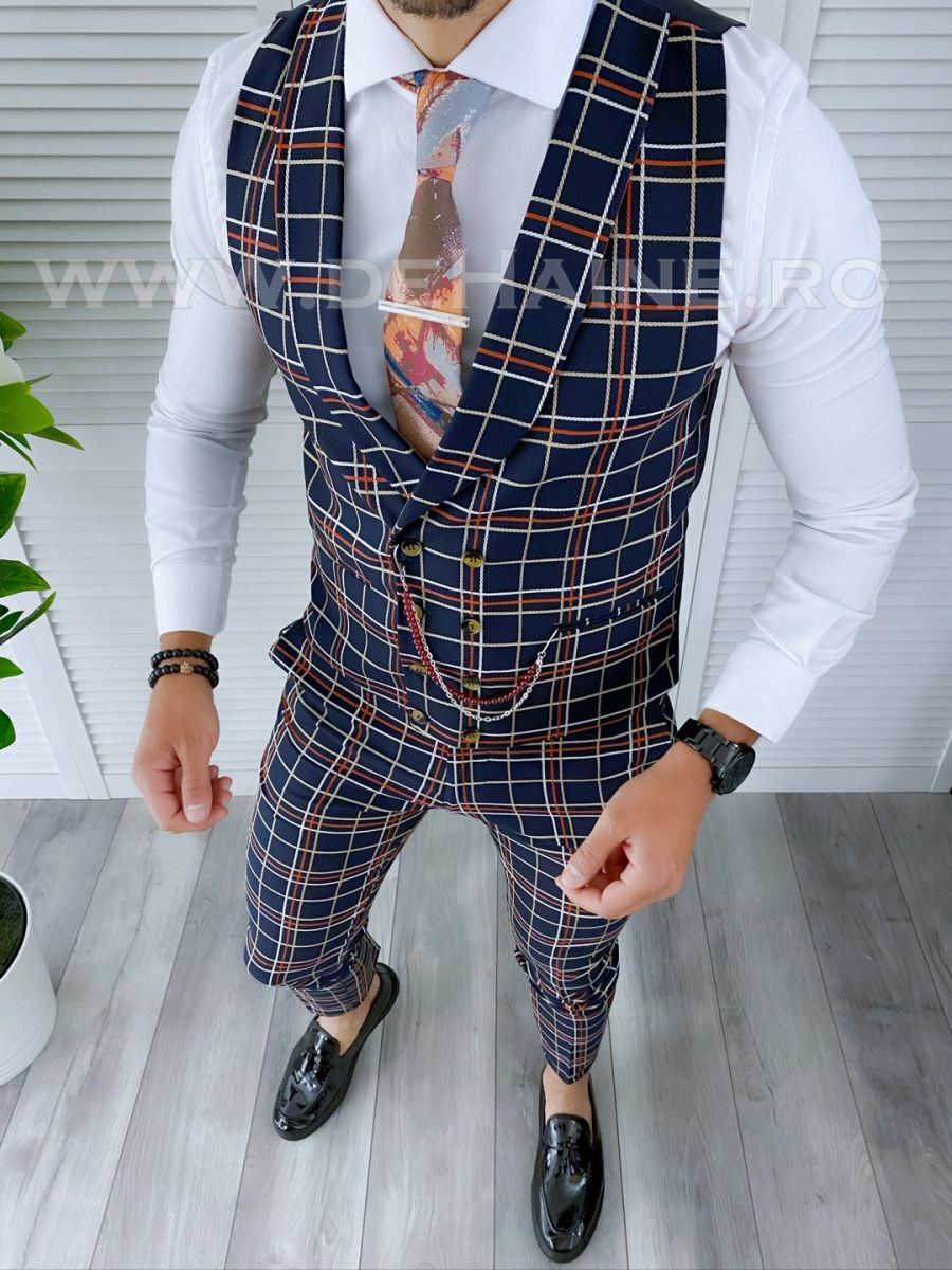 Compleu barbati  Vesta + Pantaloni B4125 V5-3