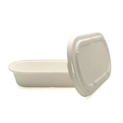 CASEROLE BIO OVALE CU CAPAC 850 ml (50buc/set)
