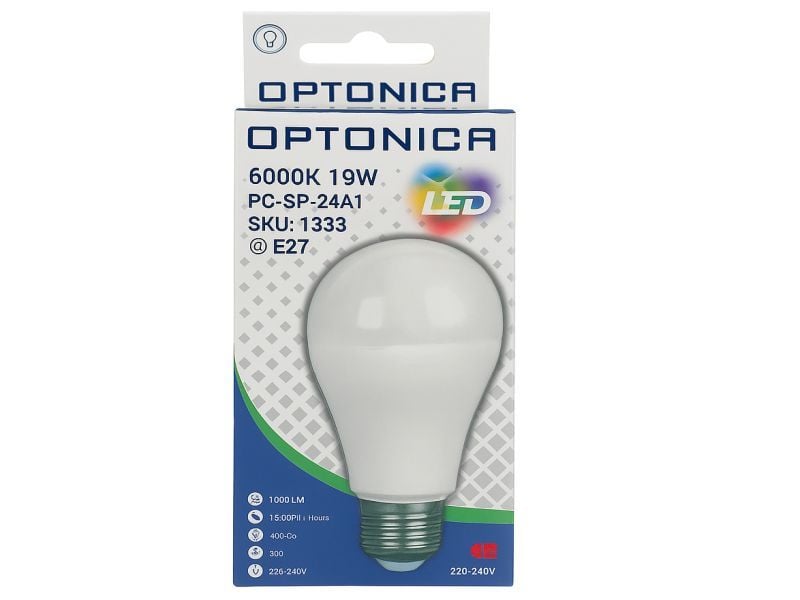 Bec leduri 19W E27 lumina alb-rece HQ ENGROSS