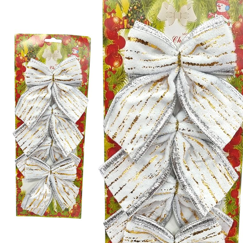 Decoratiune de Craciun Funda din catifea, 4/buc pe set, 10 x 10 cm