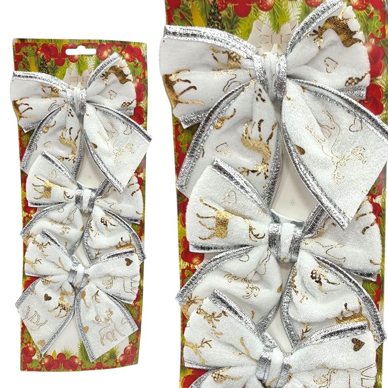 Decoratiune de Craciun Funda material catifea 3/buc pe set, 12 x 11 cm