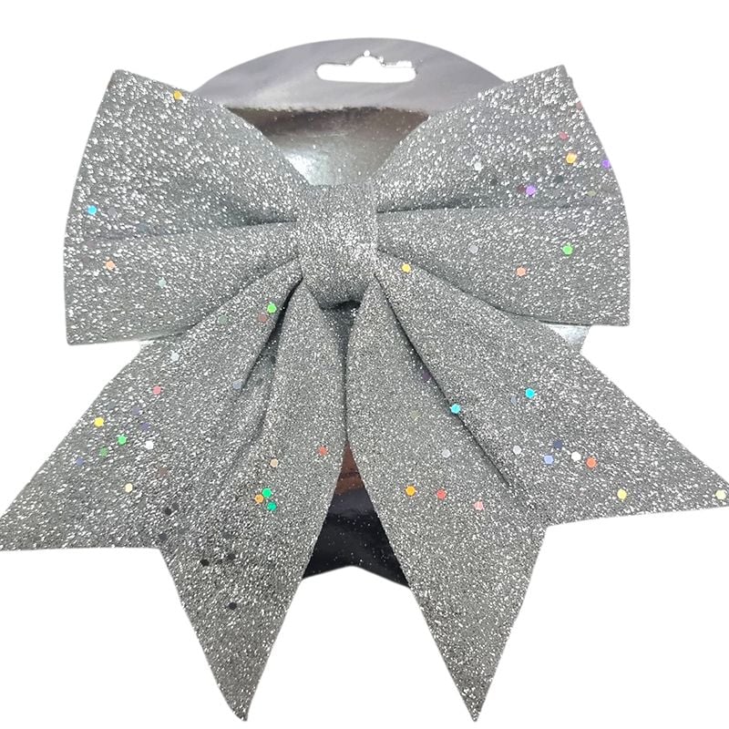 Decoratiune de Craciun Funda cu glitter, 16 x 16 cm