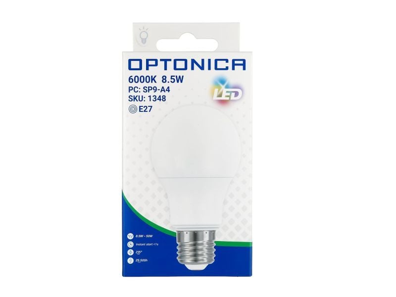 Bec leduri 8.5W lumina alb-rece HQ