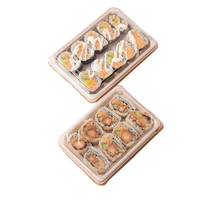 CASEROLE BIODEGRADABILE SUSHI 22 x 9.2 x 2.2 cm (500 buc/set)