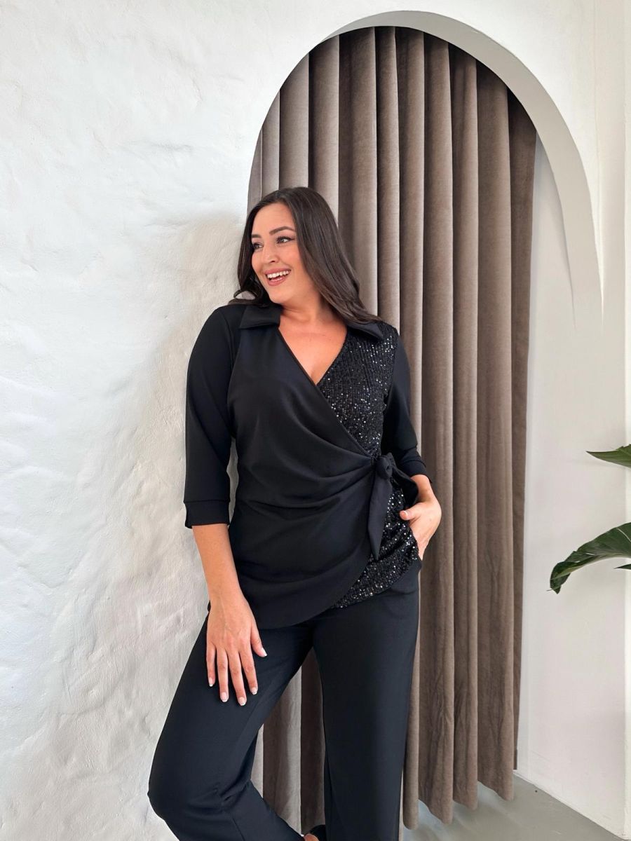 Compleu elegant Engros, cu paiete