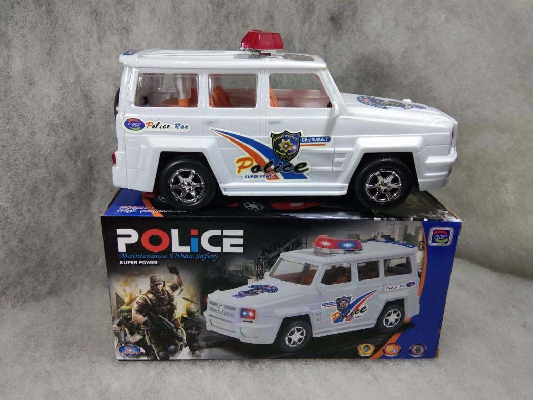 Masina de Politie SUV cu Lumini si Sunete, Jucarie Interactiva pentru Copii 3+ Engros