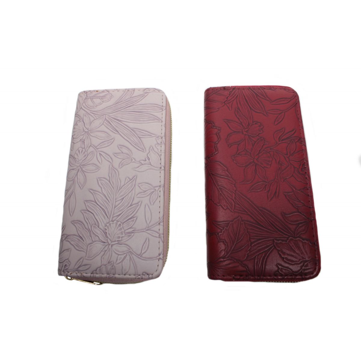 Portofel Engros de dama cu model cu flori 544-1 , 19x10cm