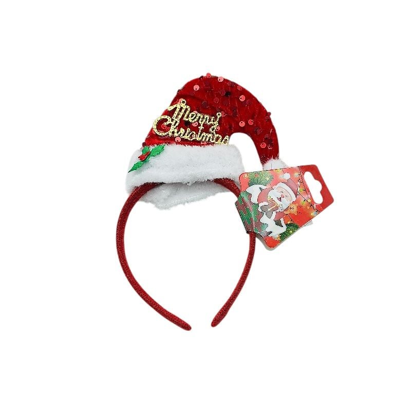 Bentita angro Craciun cu cornite de ren si decoratiuni festive – universala pentru copii si adulti