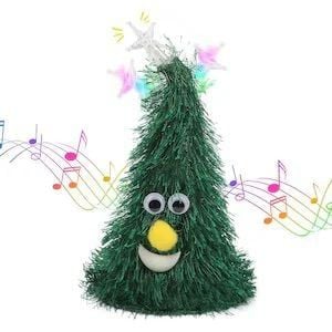 Brad engros muzical dansant 20 cm – 8 melodii, lumini, funcție de repeater
