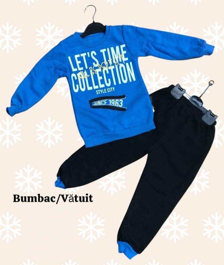 COMPLEU baieti din bumbac gros - vatuit, 4-8 ani, 4/set engros