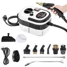Aparat de curatat cu abur. angro, portabil, negru-alb, 2500W, capacitate rezervor 1200ml, 3 BAR