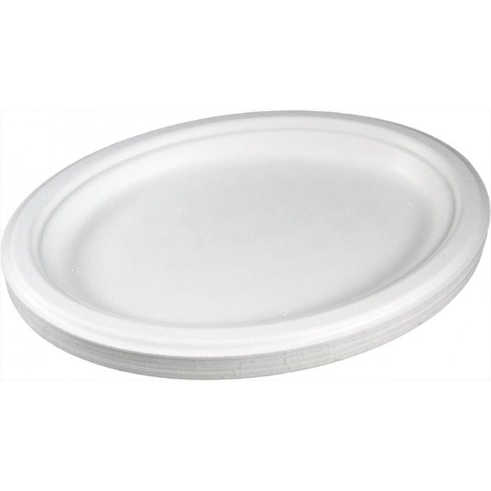 FARFURII BIODEGRADABILE OVALE 26.3×20 cm (50buc/set)