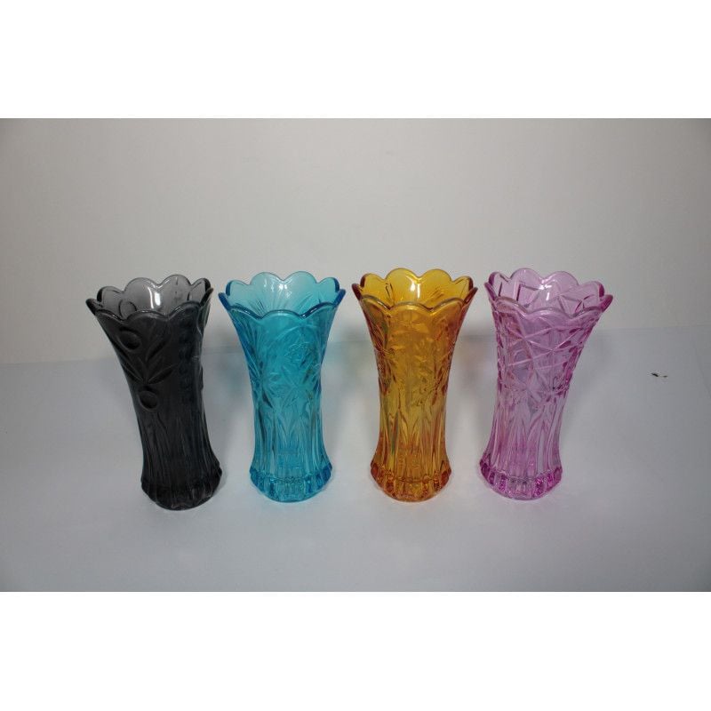 Vaza Engros din sticla colorata 20X10CM 20808-1,2,3,4,5,6