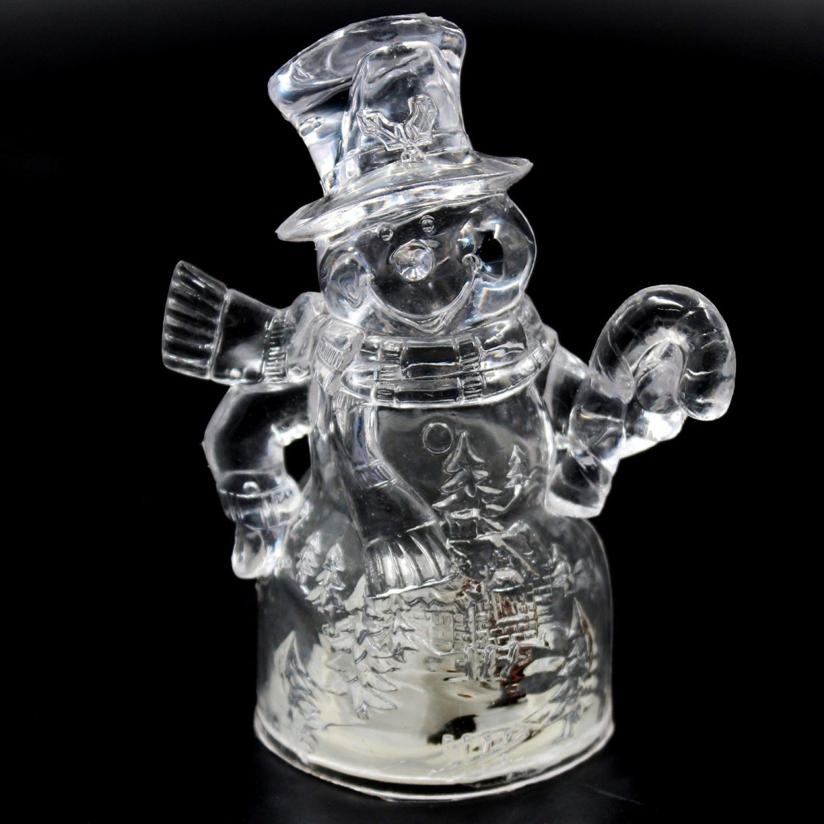 Om de zapada acrilic 12 cm transparent, efect gheata – figurina decorativa de Craciun Engros