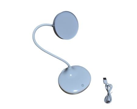Lampa de birou LED reîncărcabilă cu 32 LED-uri,braț flexibil, 3 trepte de lumină, 3000–6000K, cablu USB,engros