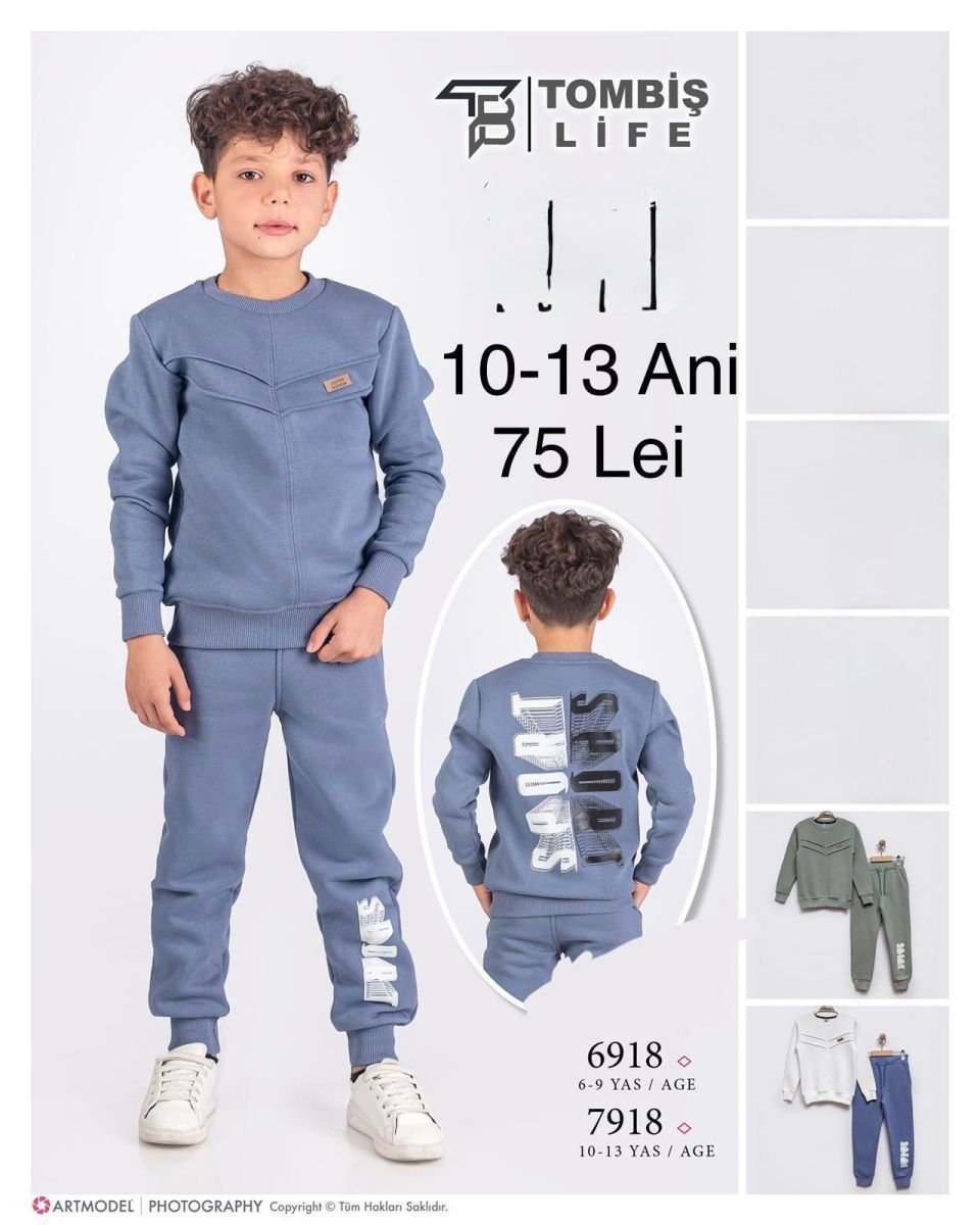 Compleu Engros pentru baieti, 2 piese, cu model imprimat