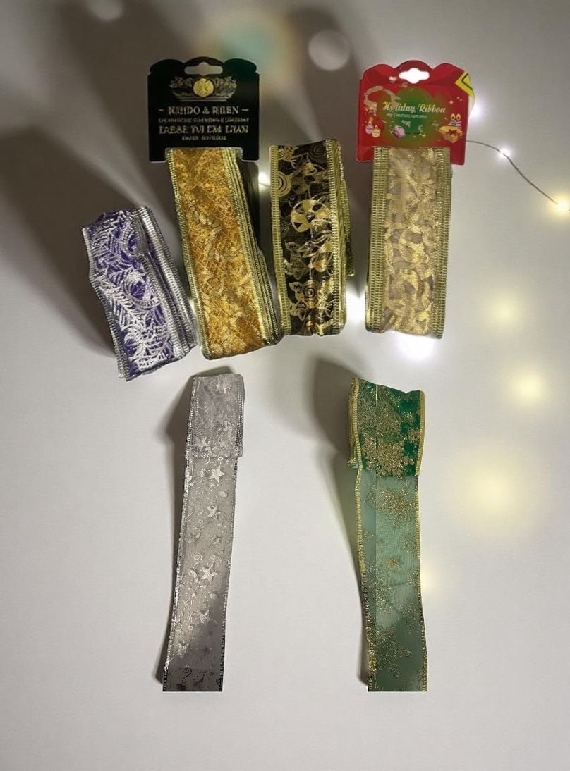 Set panglici decorative de Crăciun – modele asortate, 4,7 cm x 2,77 m,En-gros