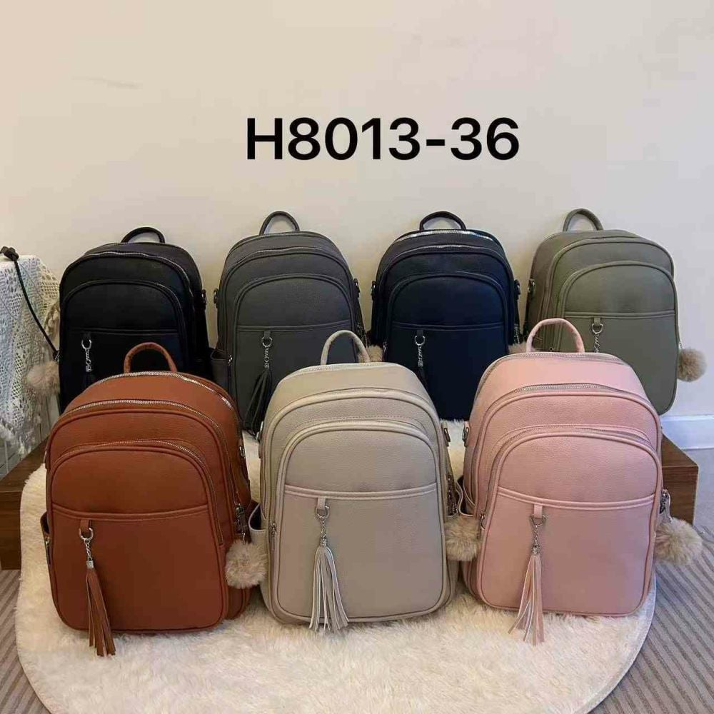Rucsac Engros pentru femei, din piele ecologica, diverse culori, 36 cm, H8013-36
