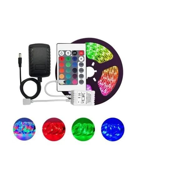 Banda LED RGB 5metri 12V cu Telecomanda Engros