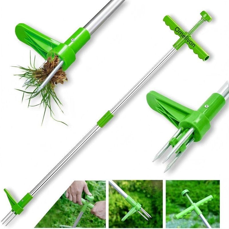 Unealta de indepărtare a Buruienilor și radăcinilor EGROSS – Extractor Manual din Metal cu Mâner Lung Ergonomic pentru Grădină