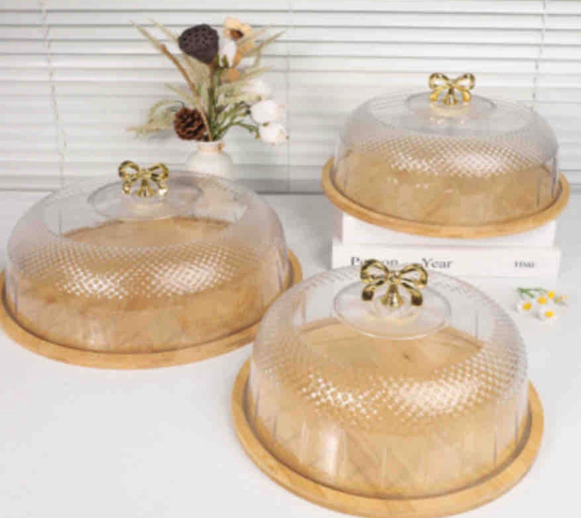 Platou din bambus cu capac 28*17cm