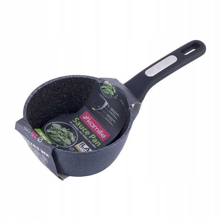 Cratita Engros , Kamille, din aluminiu/marmura, 16x7,5cm, 1,2L, gri