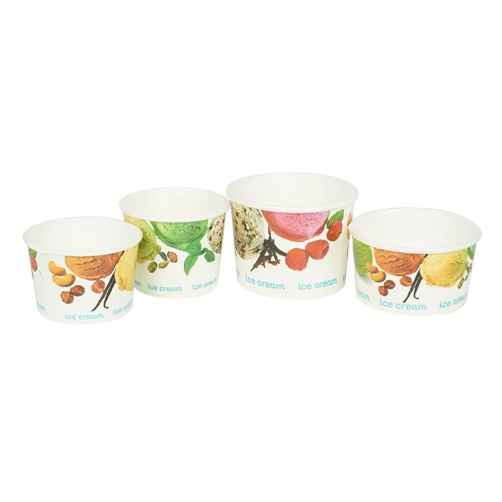 CUPE DIN CARTON PENTRU INGHETATA „ICE CREAM” 50 cc (100 buc/set)