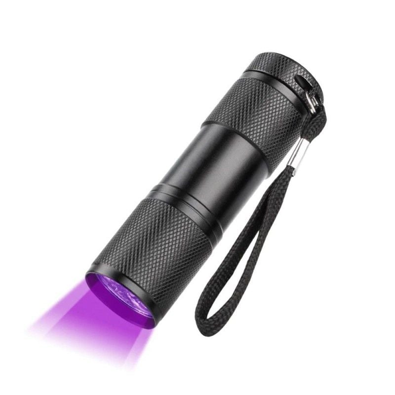 Lanterna profesionala UV 365 nm 9 LED-uri Engros