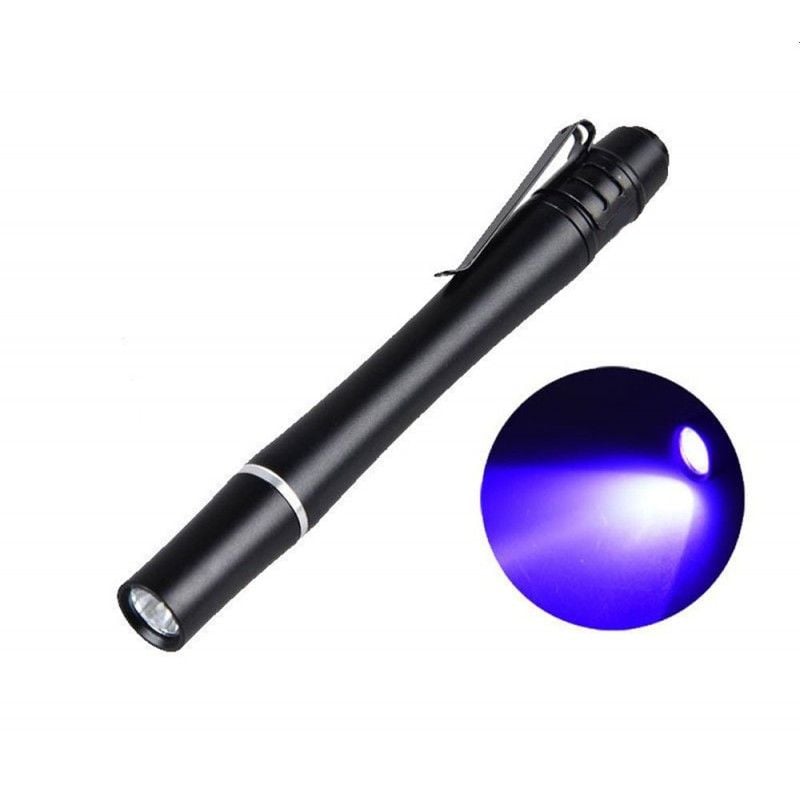 Lanterna UV LED, agatatoare metalica, aluminiu, IP54, lungime 12.7cm Engros