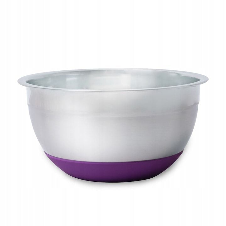 Bol Engros din inox Kamille, 18x9cm, cu fund din silicon