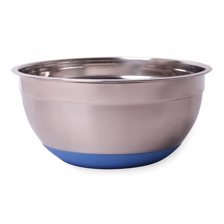 Bol Engros din inox Kamille, 26x12cm, cu fund din silicon, antiderapant