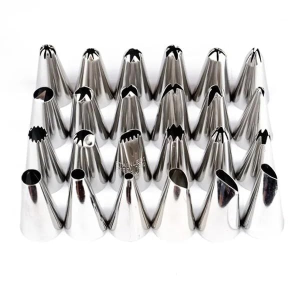 Set 24 Duze din Inox pentru Ornat Torturi Engros
