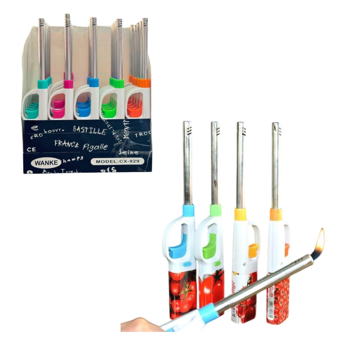 Aprinzator pentru Aragaz 25/set cu Model, Diferite Culori Engros