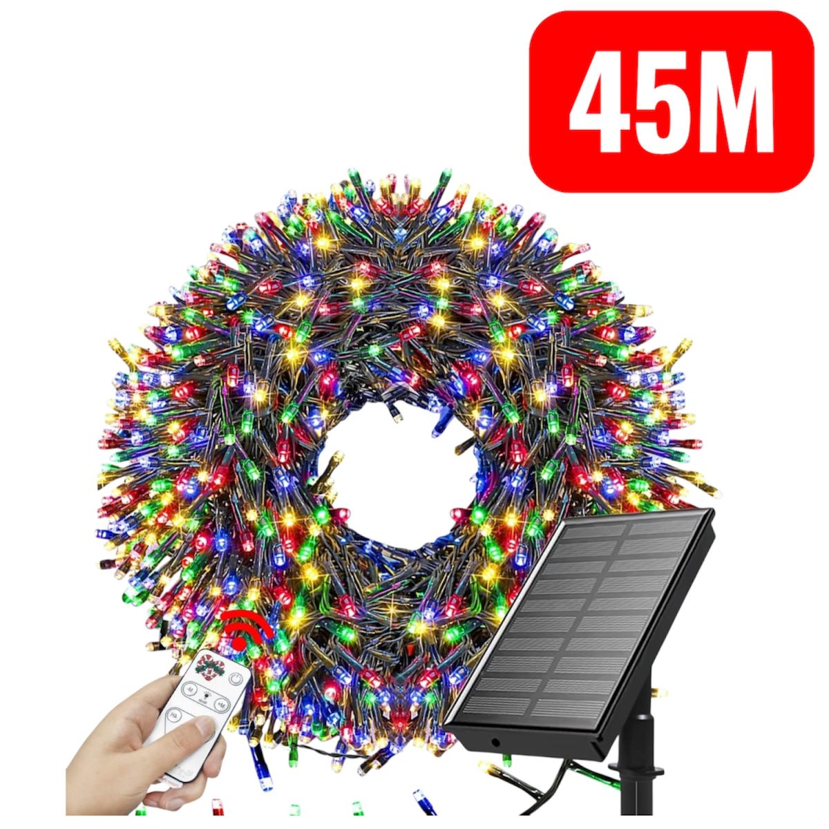 Instalatie solara 45 metri, 450 LED,liniara, multicolora,EN GROSS