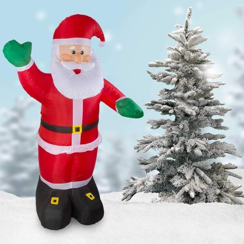 Figurina Mos Craciun gonflabil 240 cm, iluminat LED, pentru interior si exterior, ProCart Engros