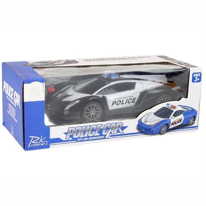 Masina Politie R/C Police Car 1:16 cu Telecomanda si Lumini, Model Sport, Engros