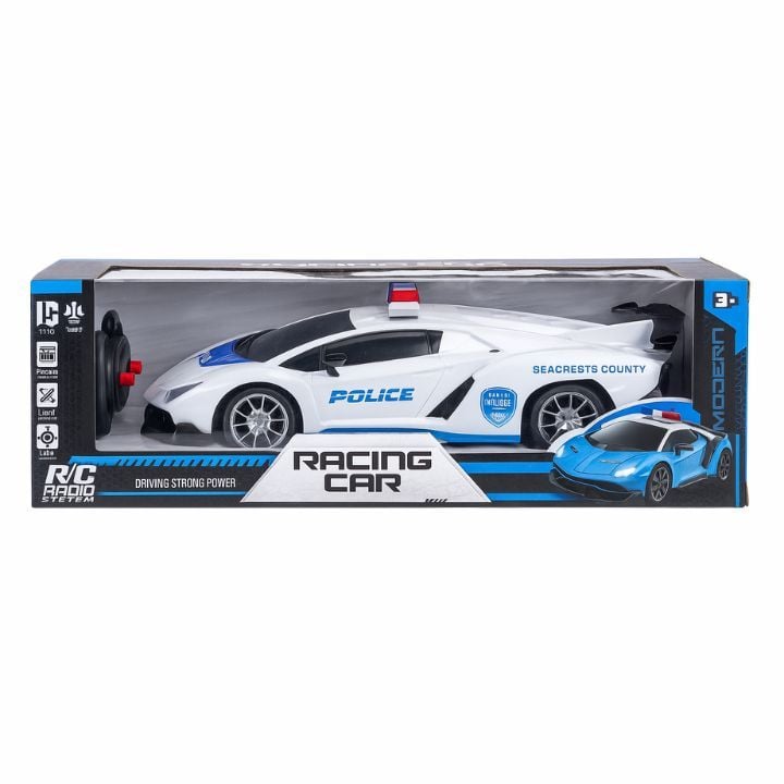 Masina Politie R/C Racing Car 1:16 cu Telecomanda si Lumini, Model Sport, Engros