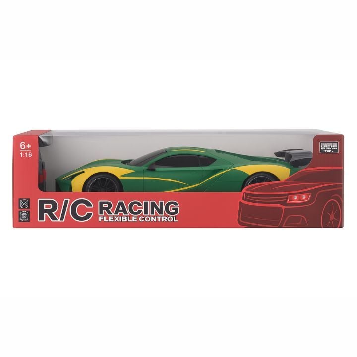 Masina R/C Racing 1:16 Flexible Control cu Telecomanda, Lumini si Design Sport, Engros
