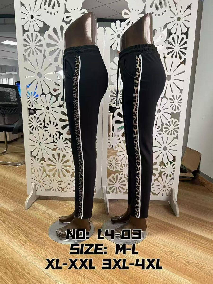 Pantaloni VATUIT Engros pentru femei, seria normal ,CU DUNGA TIGRAT