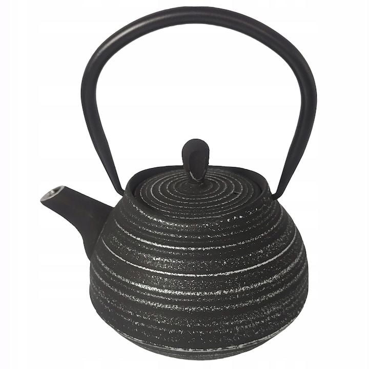 Ceainic Engros din fonta emailata, Kamille KM-4832, sita din inox, 600ml