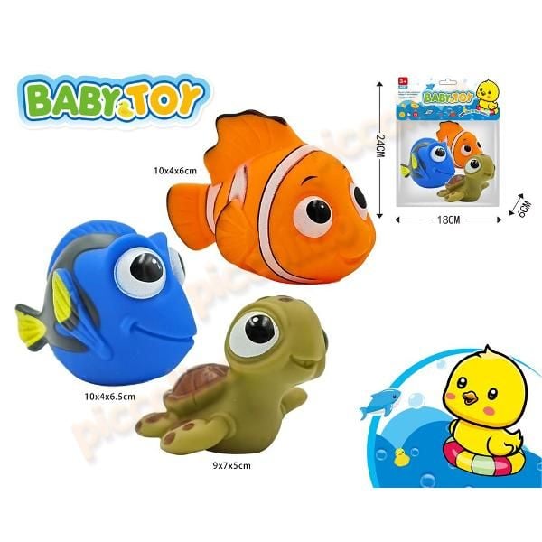 Set 3 jucarii vinil pentru baita 303