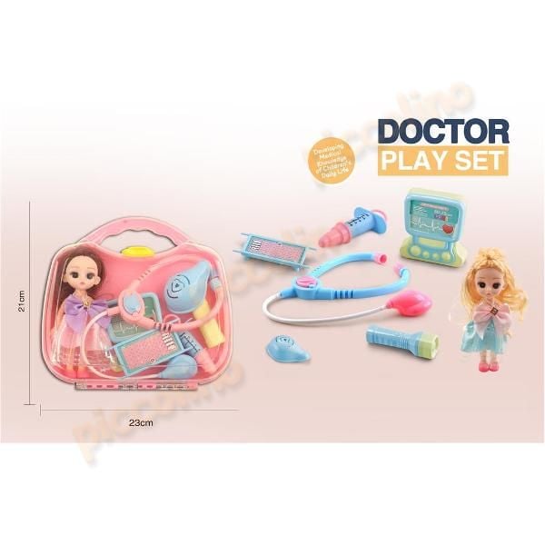 Set jucarii - La doctor cu gentuta si papusica 386