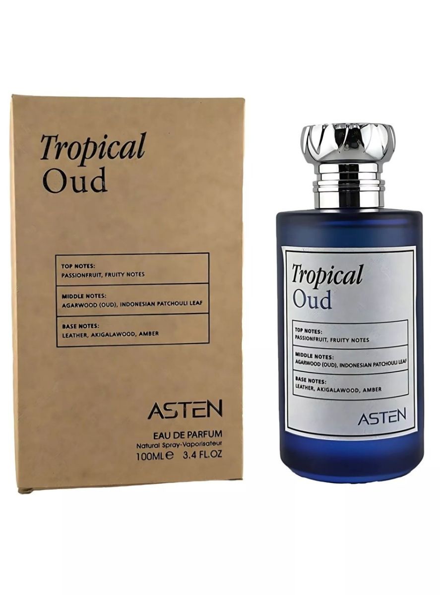 Apa de parfum Asten, Tropical Oud, unisex, 100 ml Engros