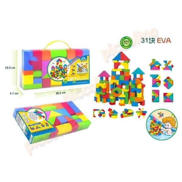Set 31 cuburi soft de construit 324 Engros