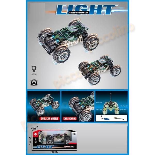 Masina off-road RC 4 functii, lumini, baterie litiu, USB Engros