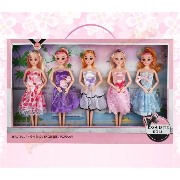 Set 5 papusi articulate de 29 cm Engros