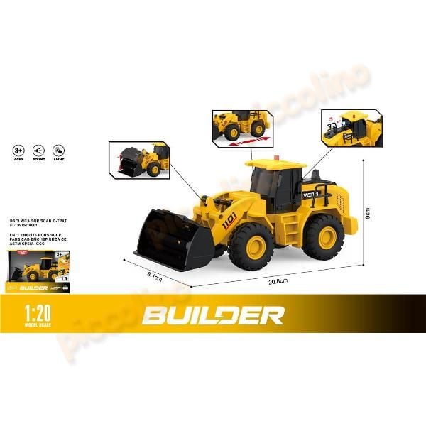 Buldozer de constructii inertial L&S scara 1:20 Engros