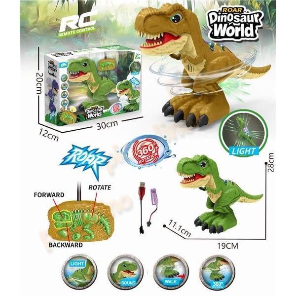 Jucarie Dinozaur RC 2 functii, L&S, USB Engros